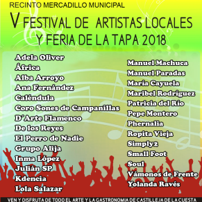 V Festival de Artistas Locales 2018-ARTISTAS-LOCALES