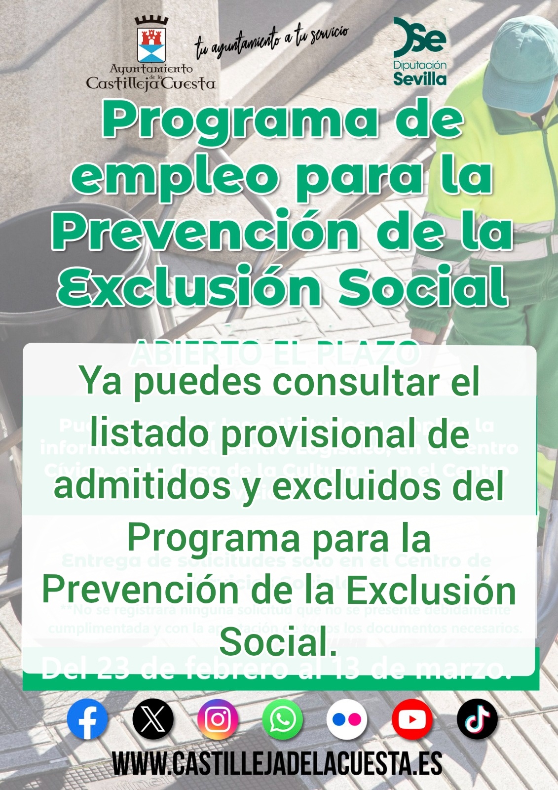 Cartel Exlusión 2026