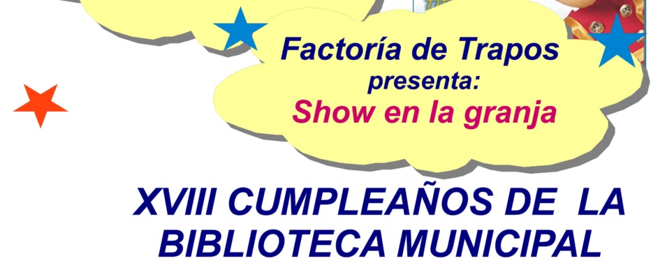 CARTEL XVIII CUMPLEAÑOS BIBLIOTECA