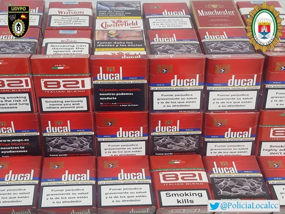 Actuación contra venta de tabaco ilegal  Castilleja Cta 1