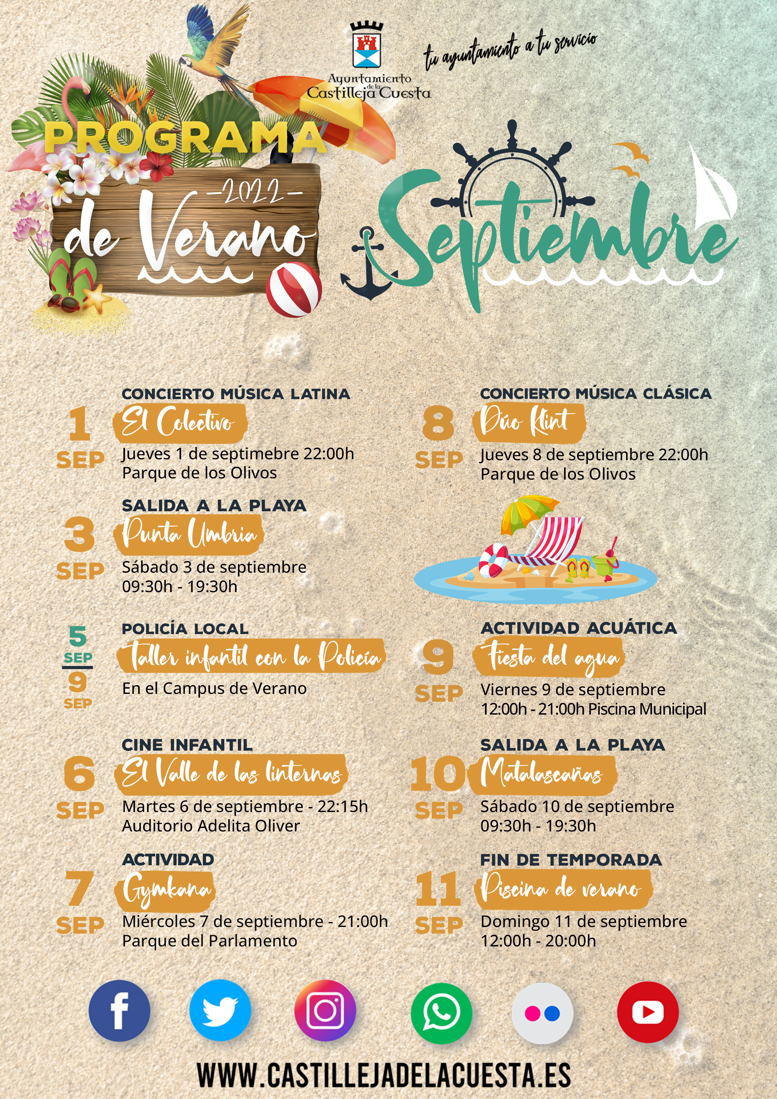 Agenda septiembre 2022