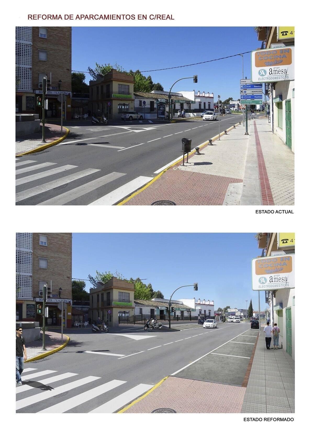 Antes_despues_aparcamientos Calle Real