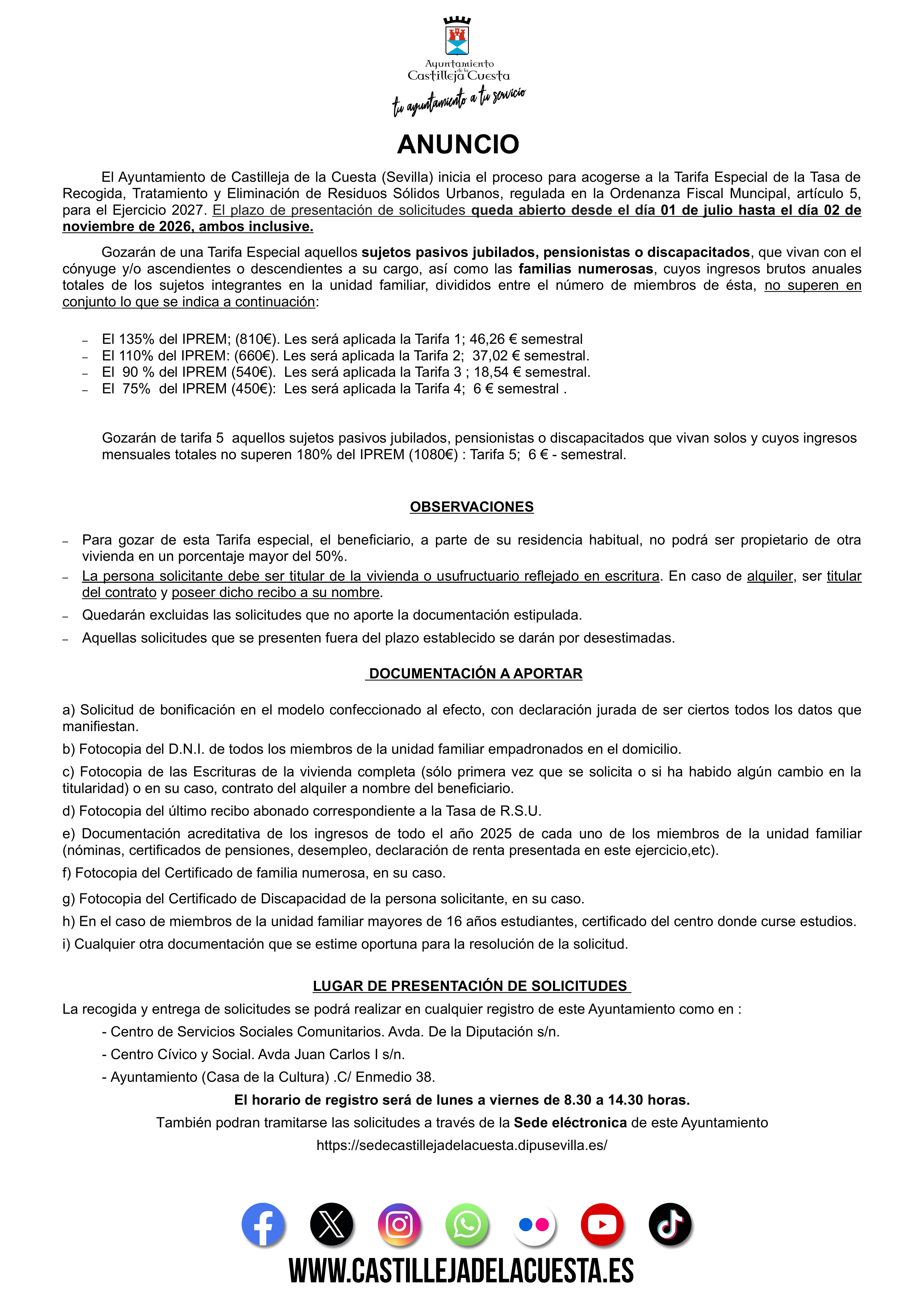 CARTEL CORRECTO ANUNCIO BONIFICACION 2027