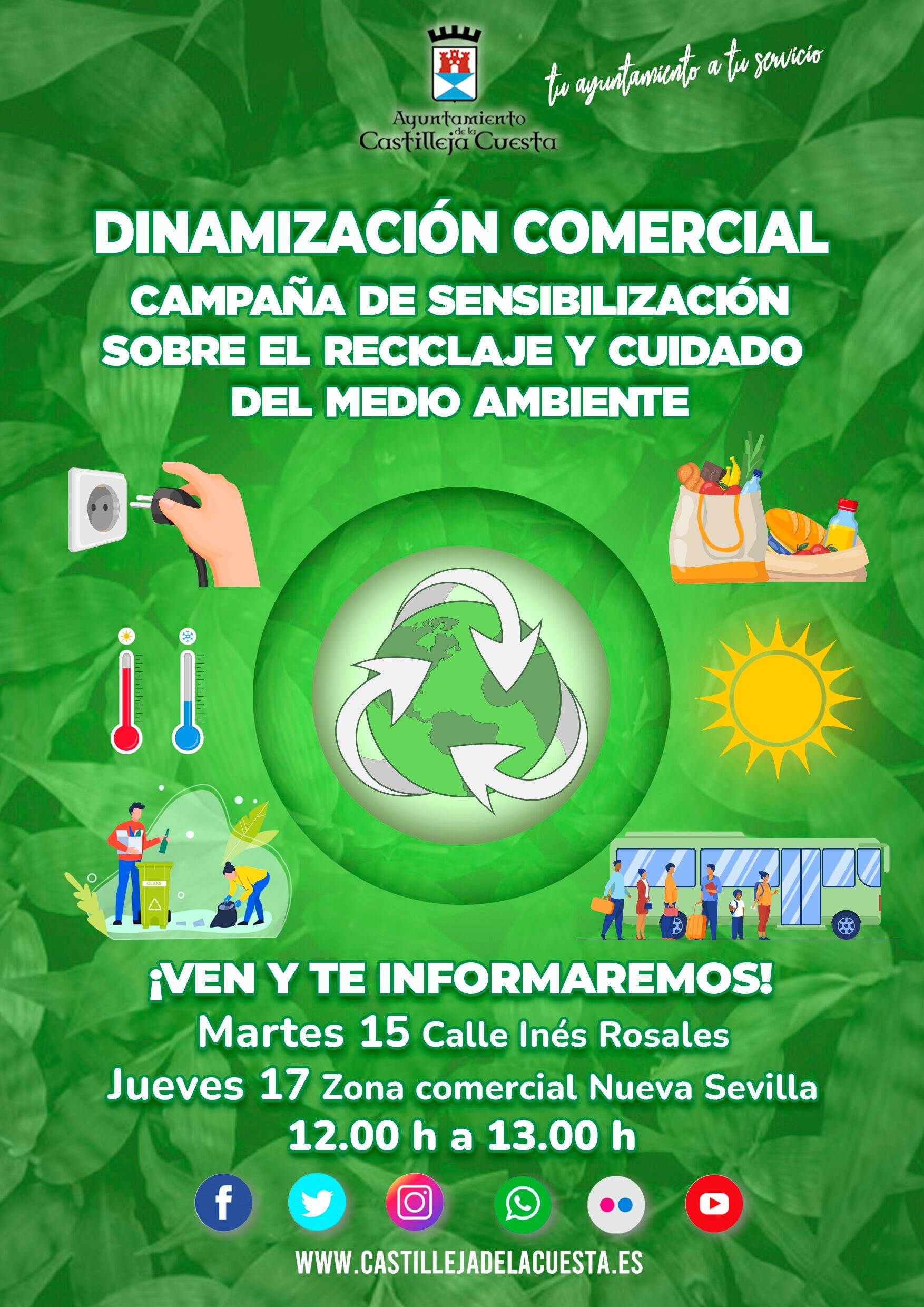 Restricción Ventana mundial Estación de ferrocarril Campaña de sensibilización sobre reciclaje y cuidado del medio ambiente