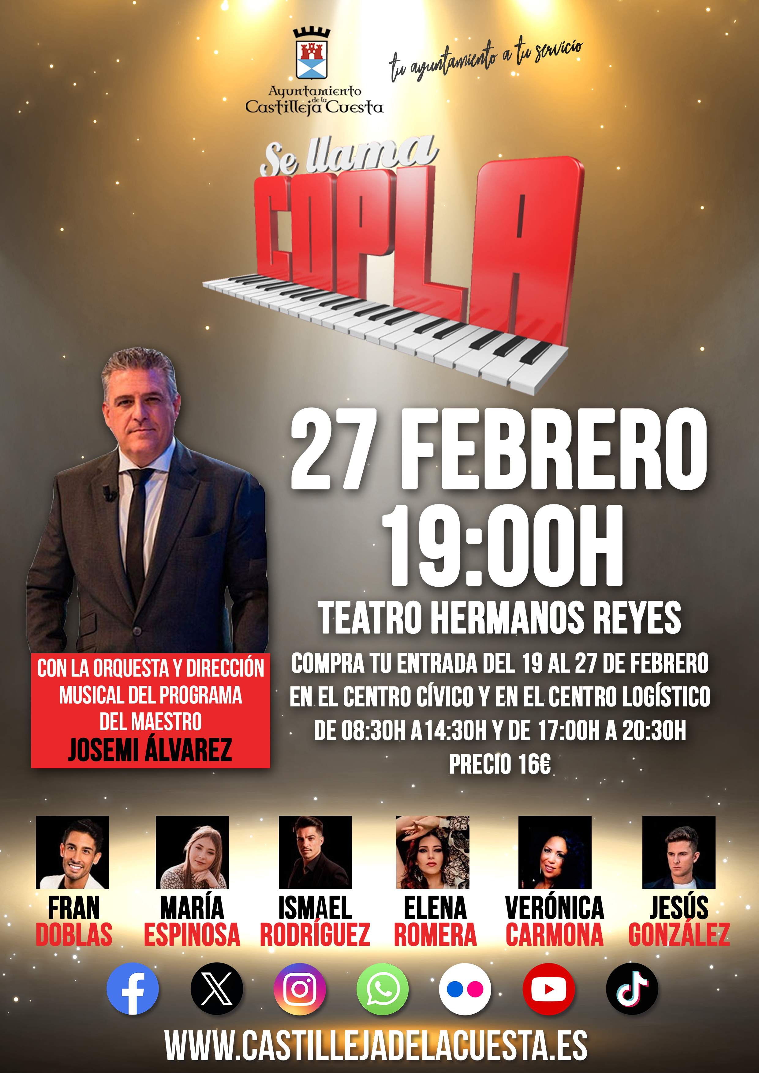 Cartel Concierto Se llama copla