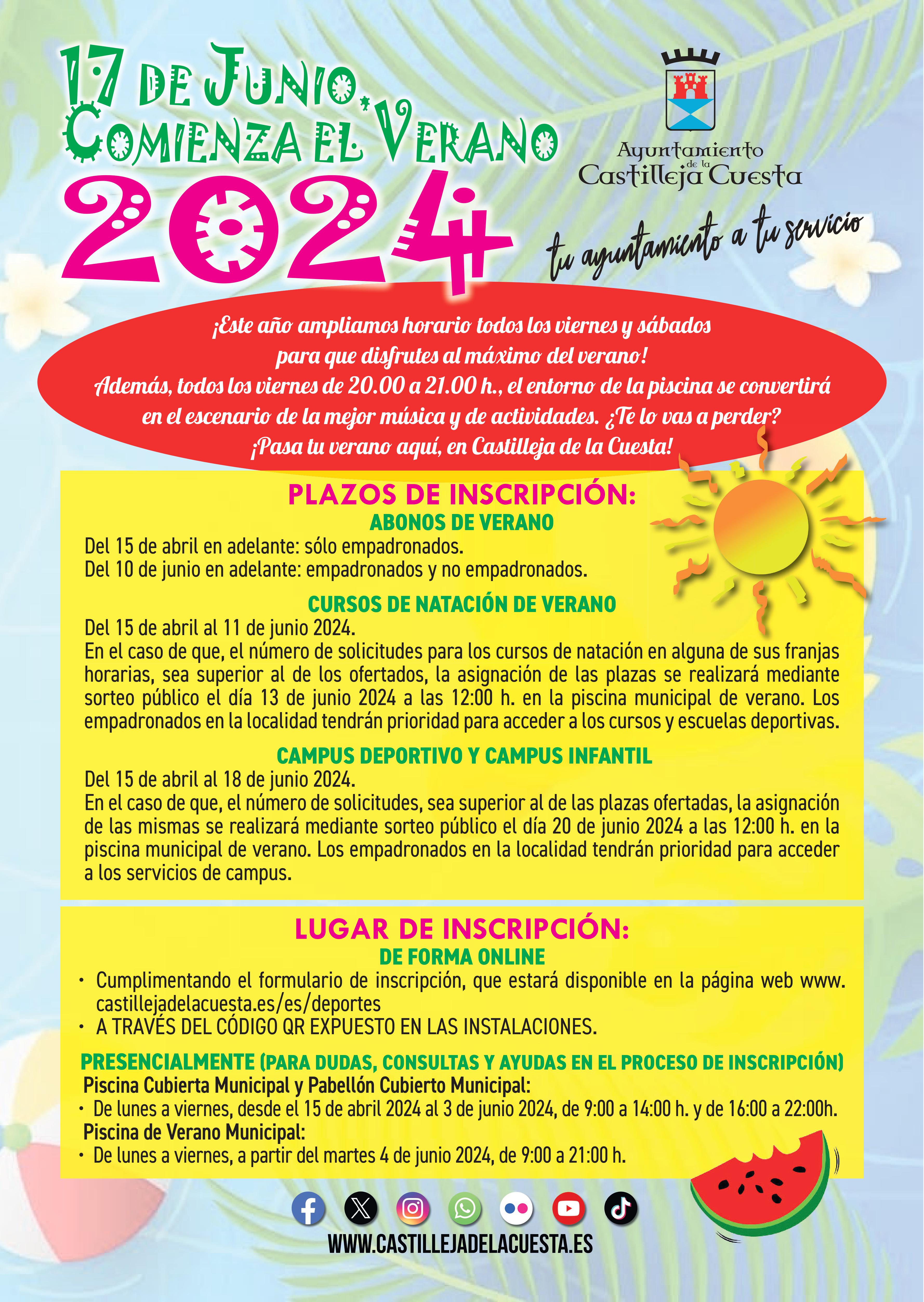 Cartel Temporada de Verano 2024