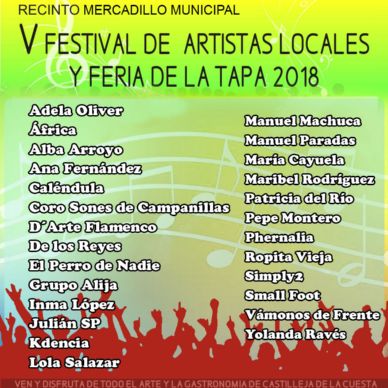 Cartel V Festival de Artistas Locales 2018