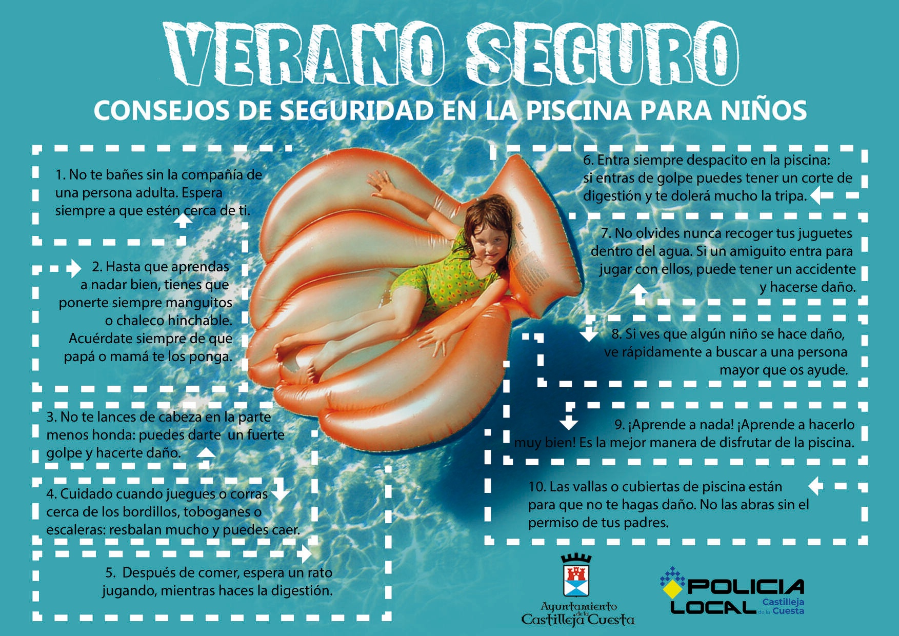 Cartel Verano Seguro 2022