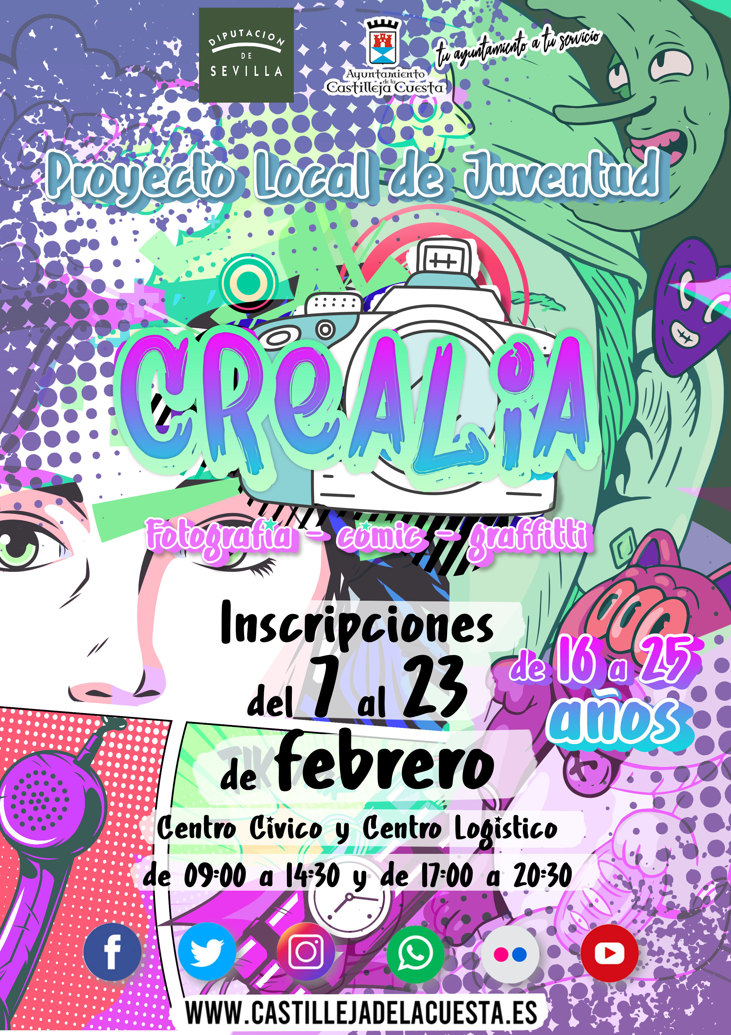 Cartel talleres Crealia