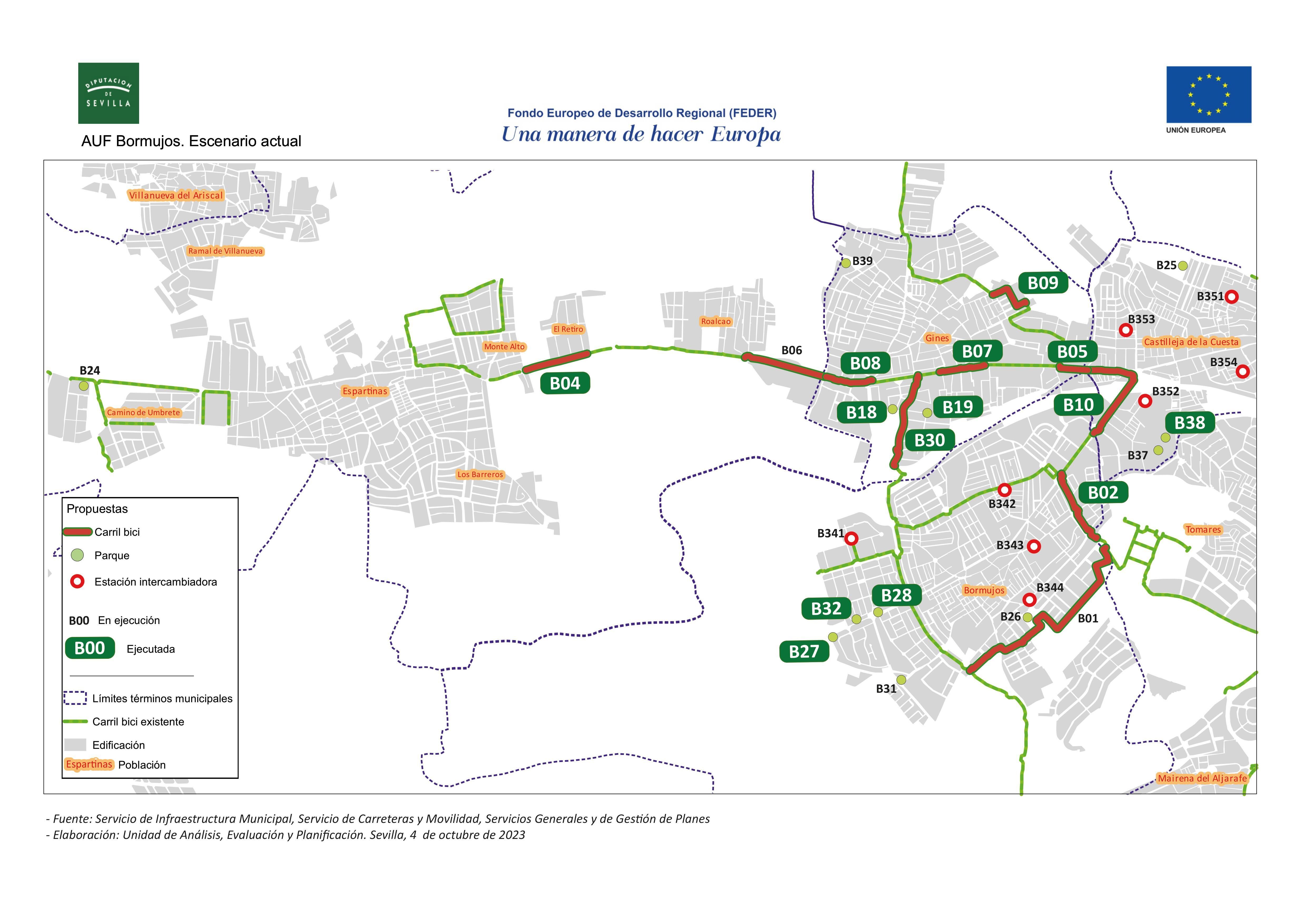 Mapa Carril bici OCT23