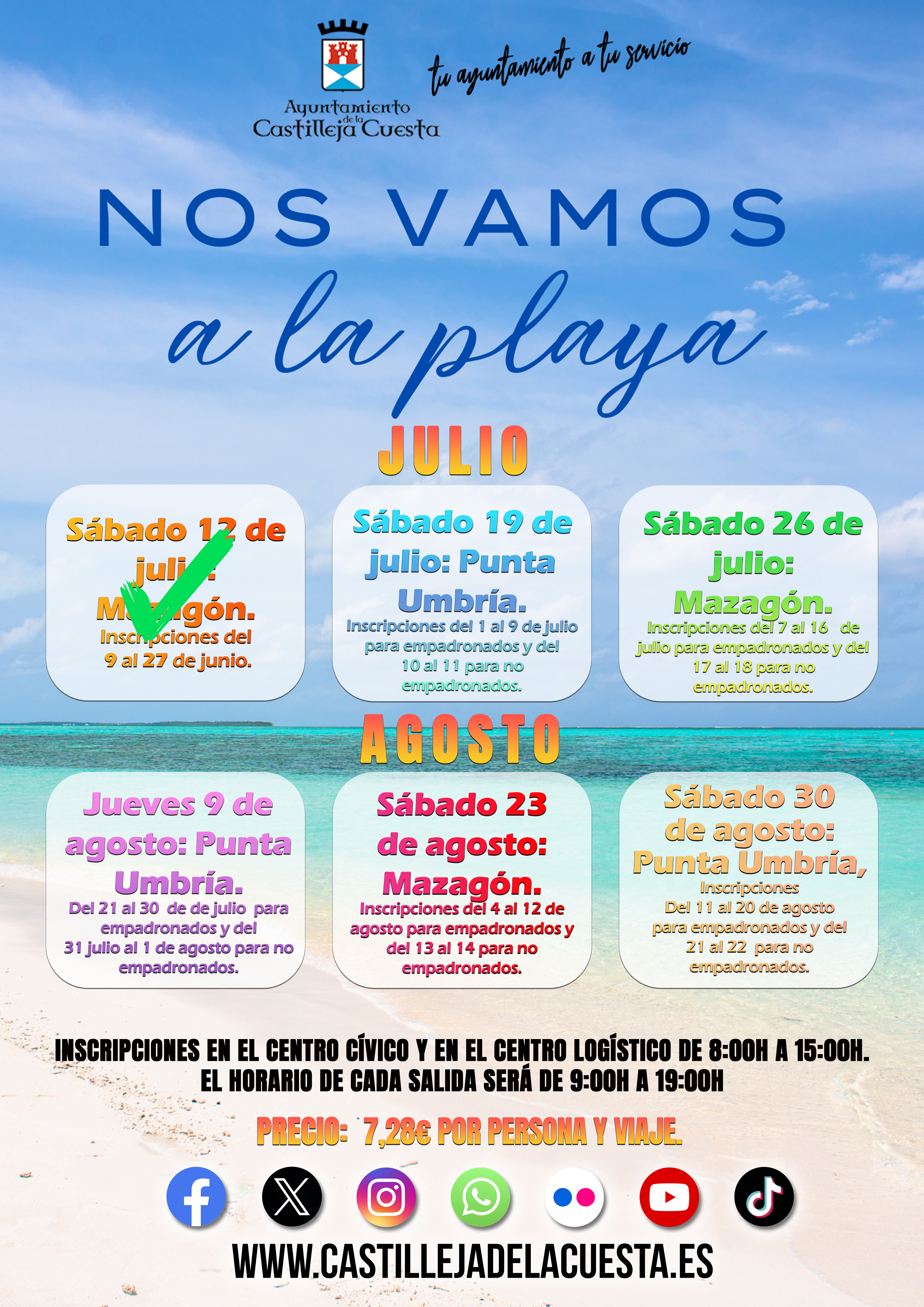 Salidas a la playa Julio2025