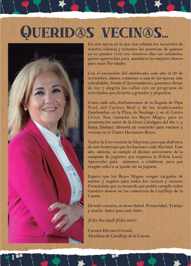 Saluda Alcaldesa Navidad 2024