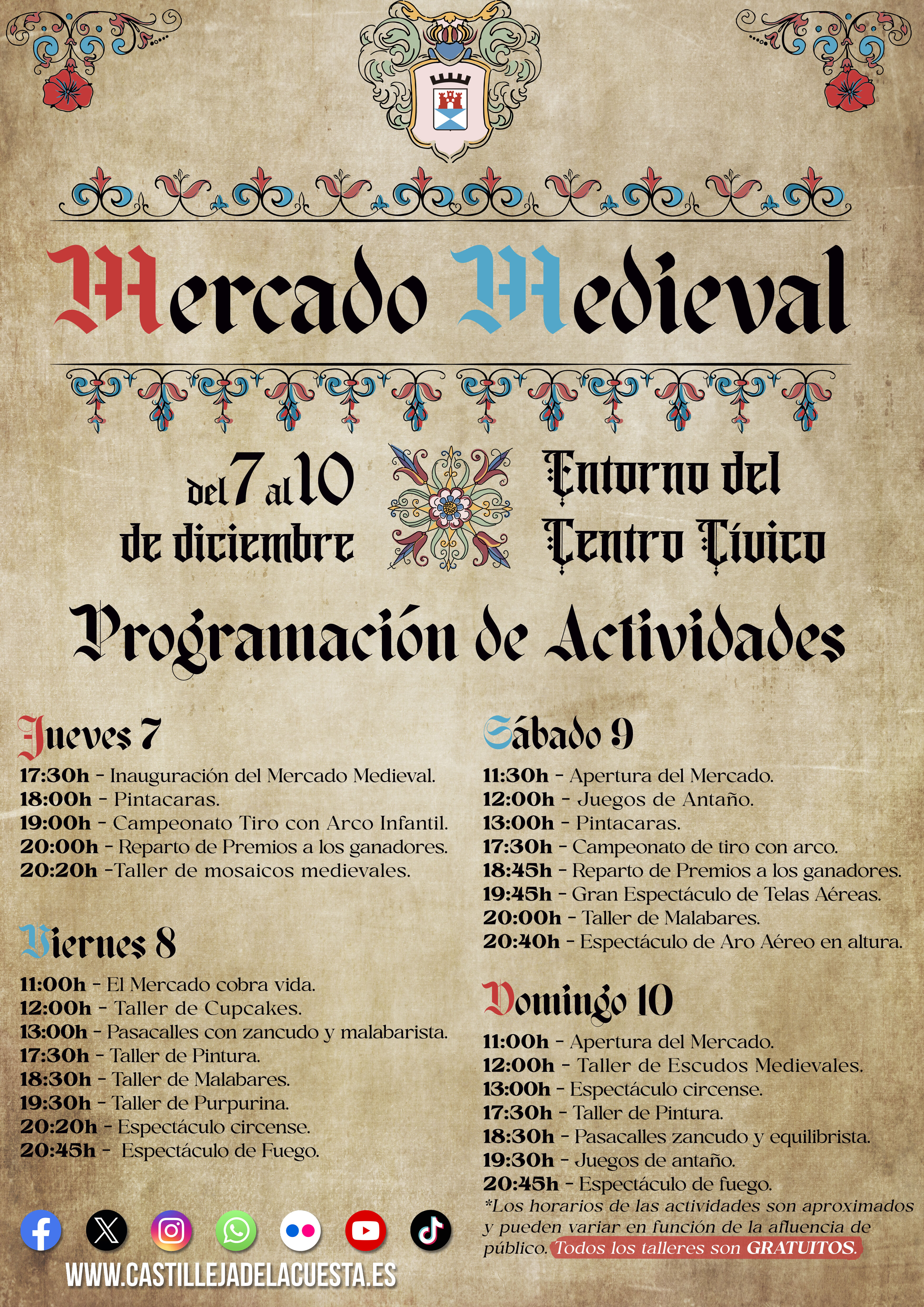 actividades mercado medieval 2023