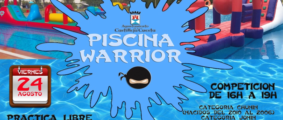 cartel 1 piscina warrior