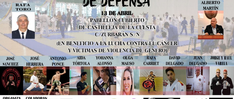 cartel exhibición técnicas de defensa