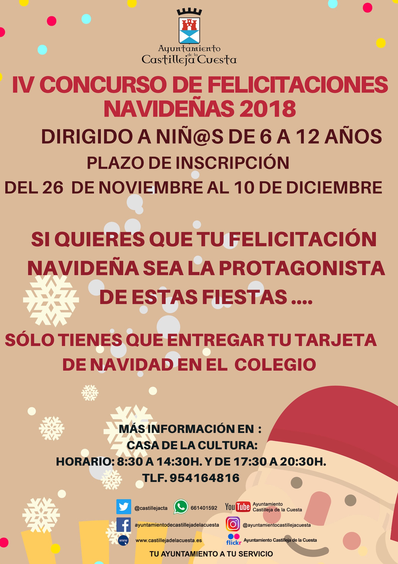 cartel felicitaciones navideñas