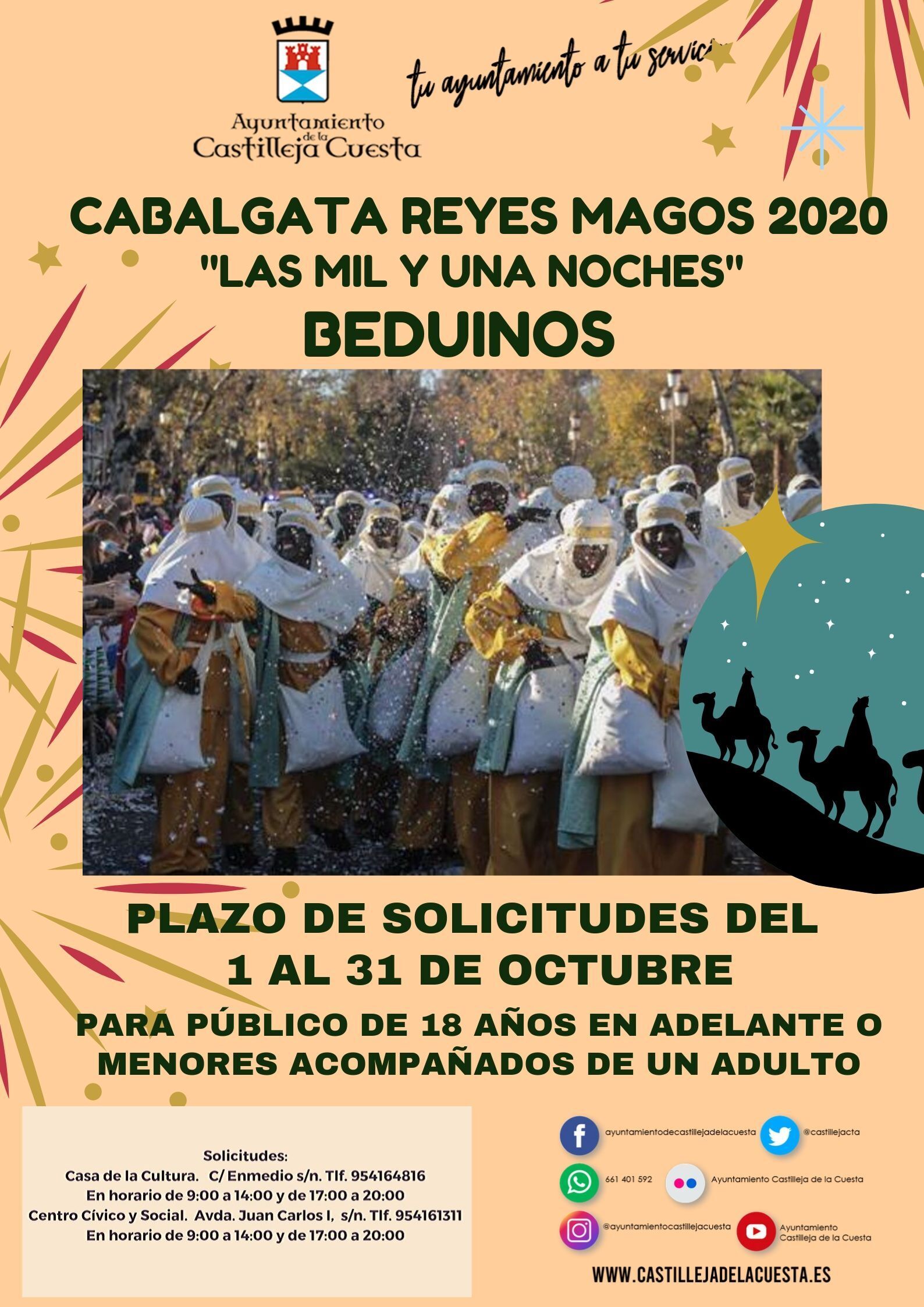 cartel inscripciones Beduinos 2020