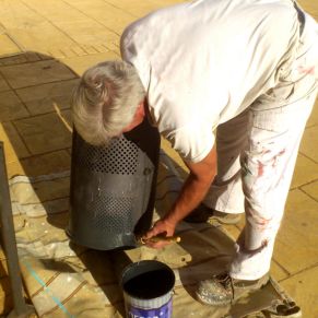 pintura papelera parque